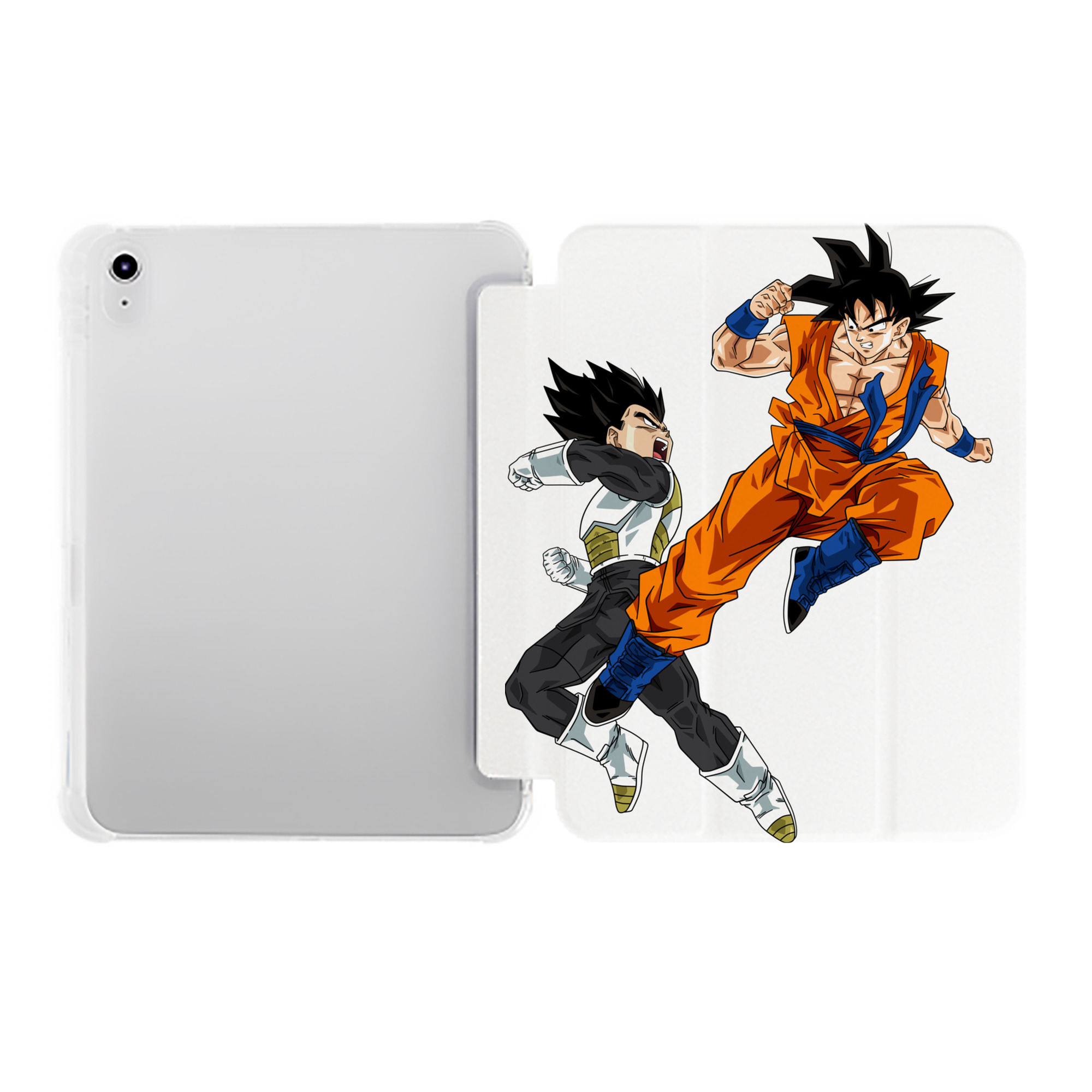 （画像用） ドラゴンボール 孫悟空（そん ごくう）Son Goku カカロット DRAGON BALL Kakarotto IPad ケース ペン収納付き 三つ折りスタンド PUレザー×シリコン 対応機種9.5/10.5/10.9インチ